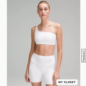 Lululemon Ribbed Nulu Asymmetrical Yoga Bra
Light Support, A/B Cup